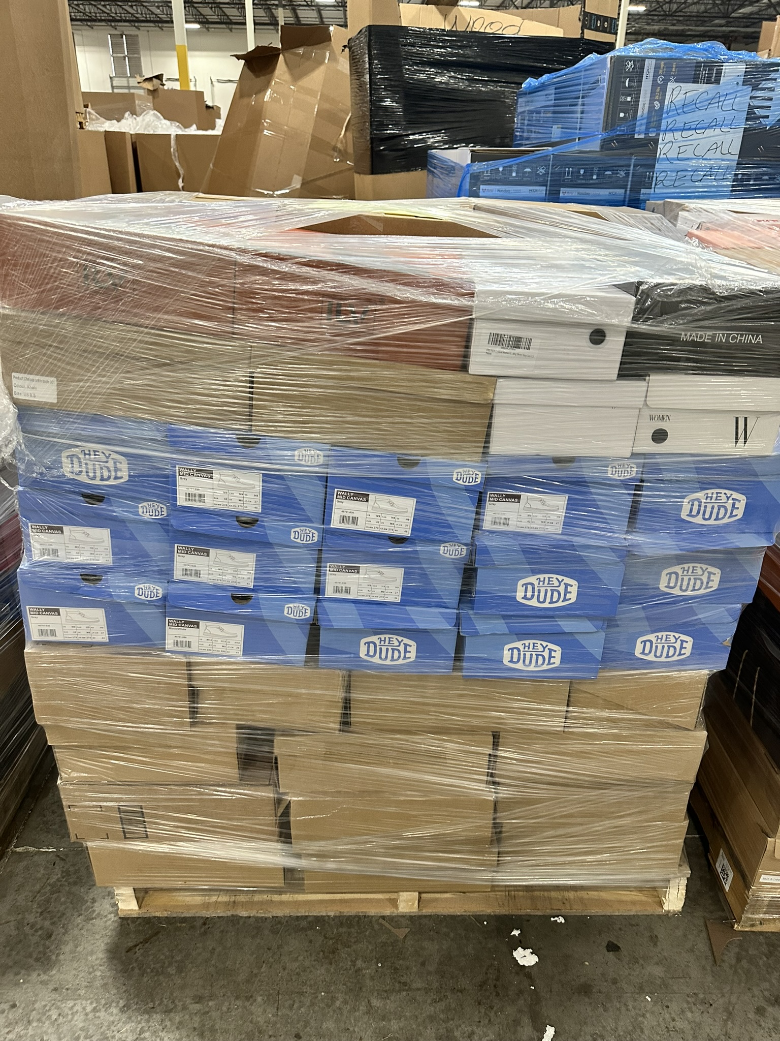 Orotex Liquidation Shoe Pallets